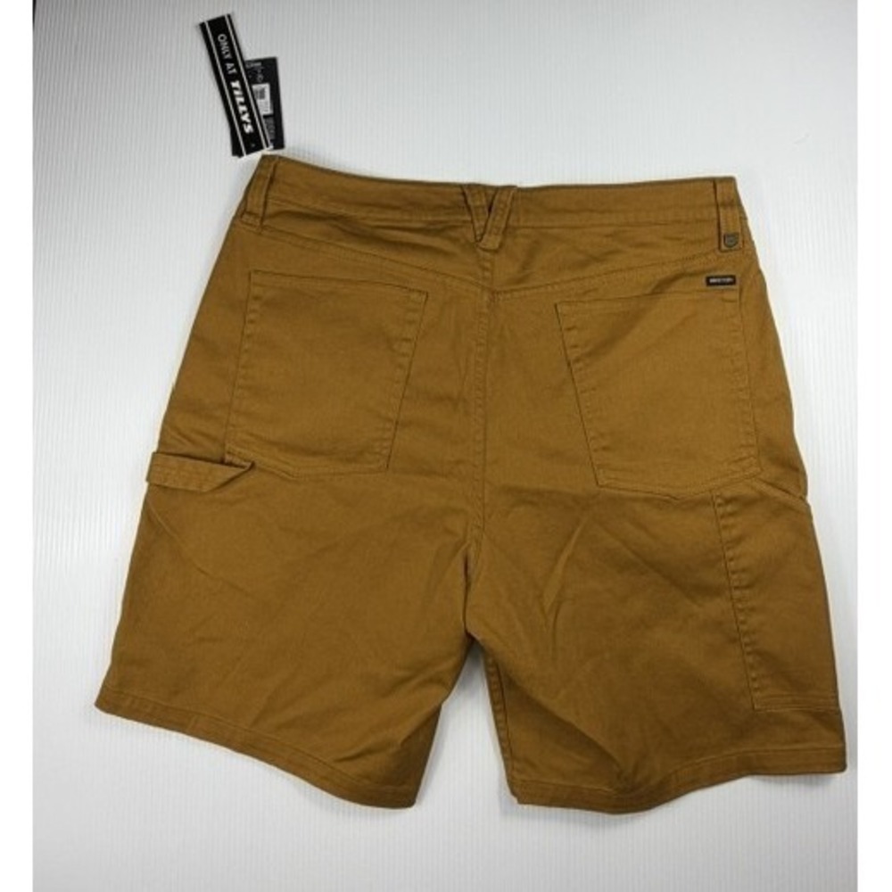 Brixton Shorts Mens Carpenter Utility Stretch 33 Golden Brown Relaxed Workwear - Picture 6 of 16